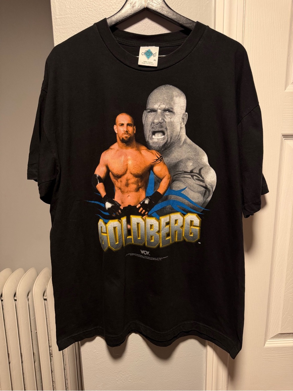 Vintage 1998 WCW Goldberg Shirt Size Mens XL